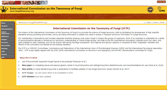 Desktop Screenshot of fungaltaxonomy.org