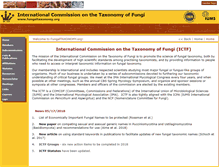 Tablet Screenshot of fungaltaxonomy.org